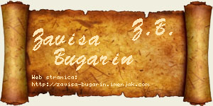 Zaviša Bugarin vizit kartica